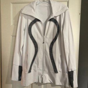 Lululemon black strip define jacket with full zip